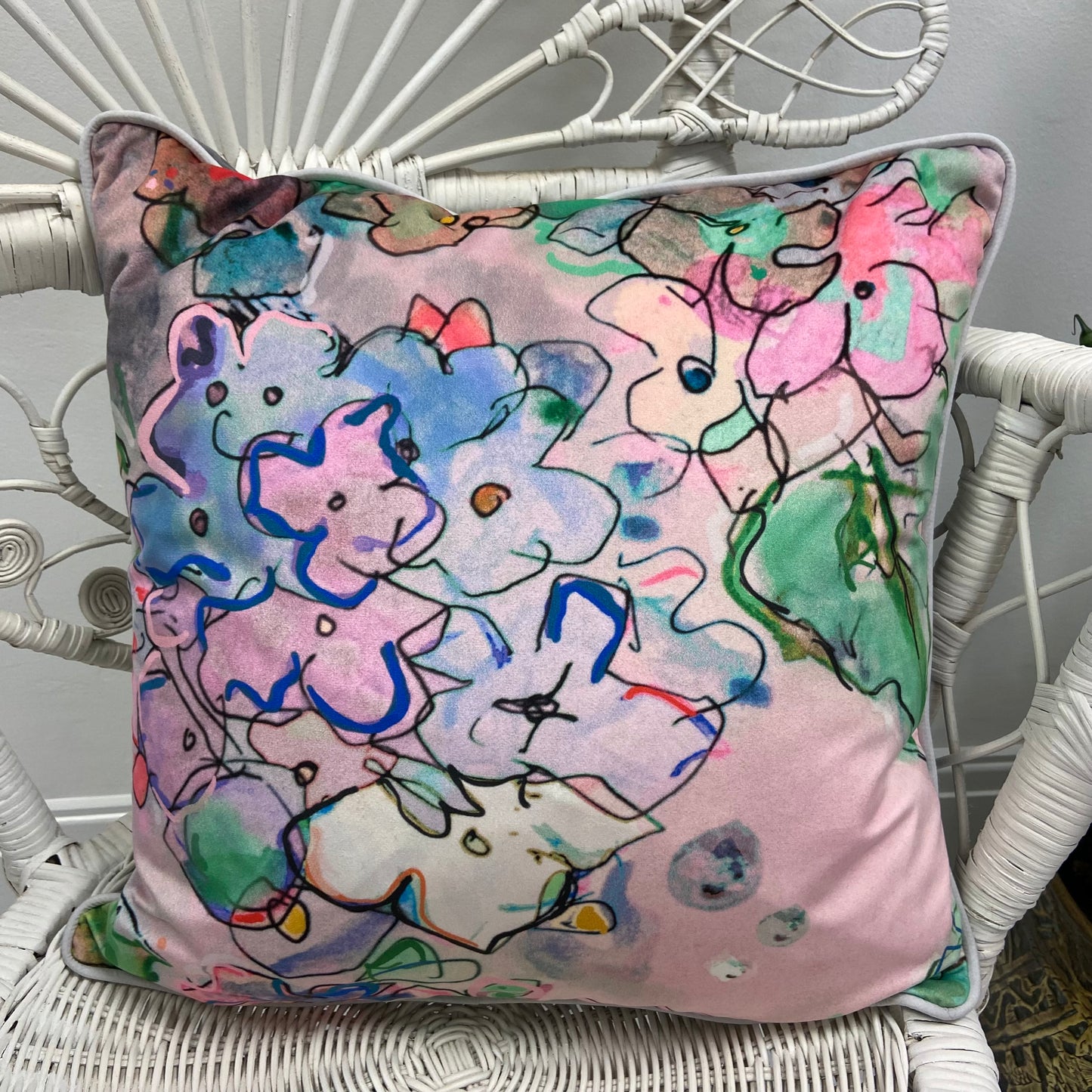 Susan's Hydrangea Art Cushion