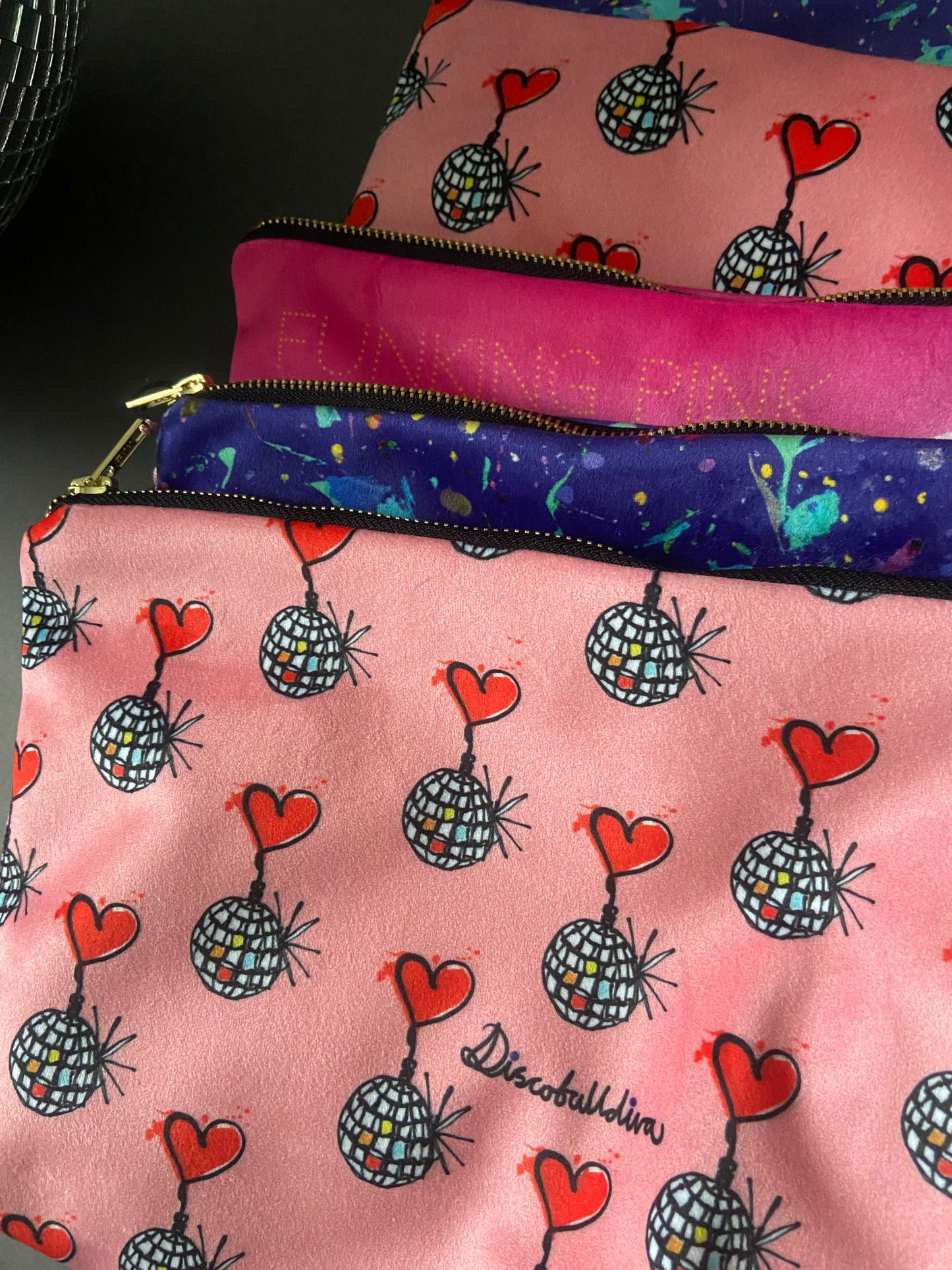 I heart Disco Makeup Bag