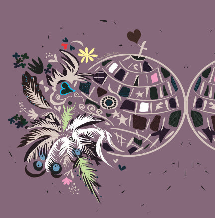 ‘ Double Drop Disco' Make-up bag