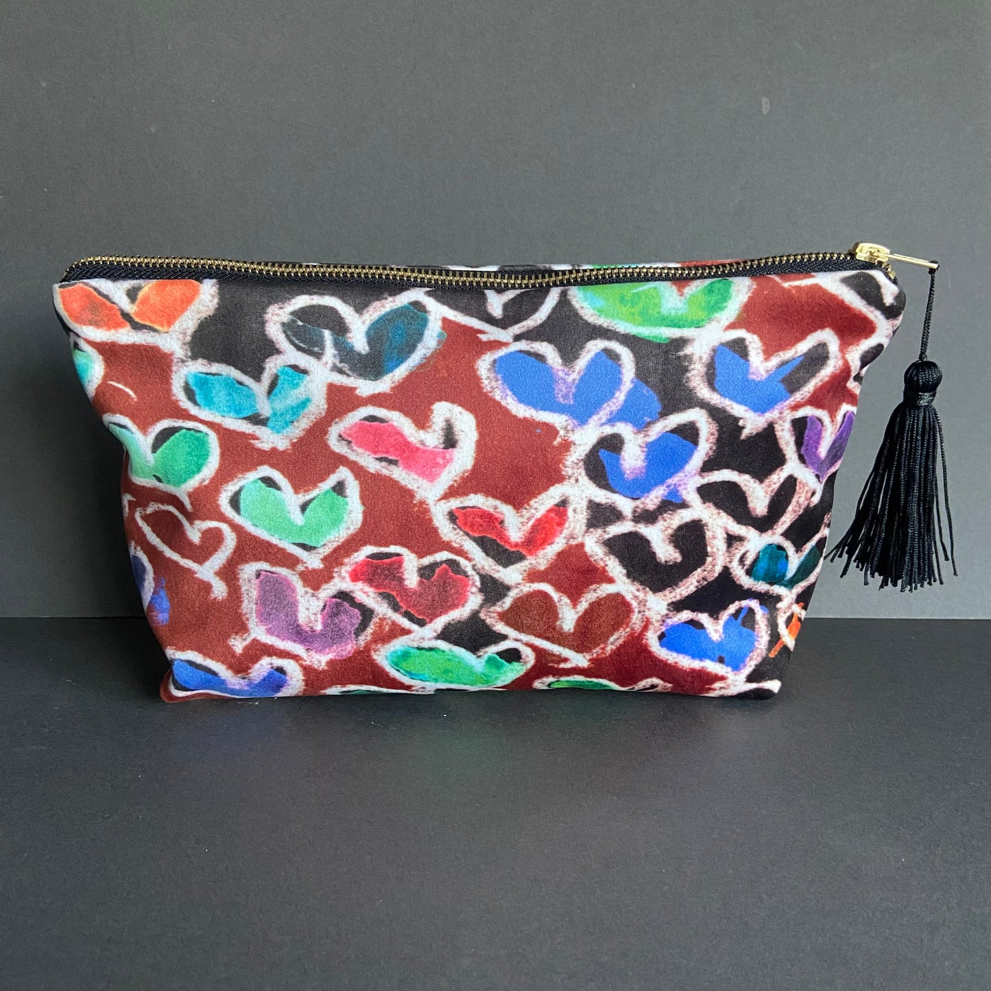 Sweet like Chocolate hearts Make-up Bag