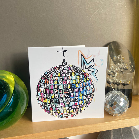 ‘Don’t Stop The Music’ Disco ball Card