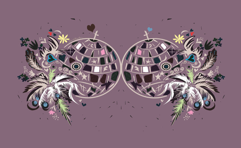 ‘ Double Drop Disco' Make-up bag