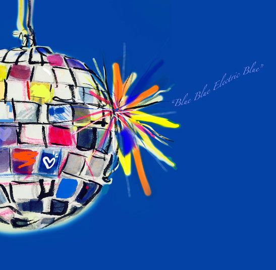 ‘Blue blue Electric blue’ Make-up Bag