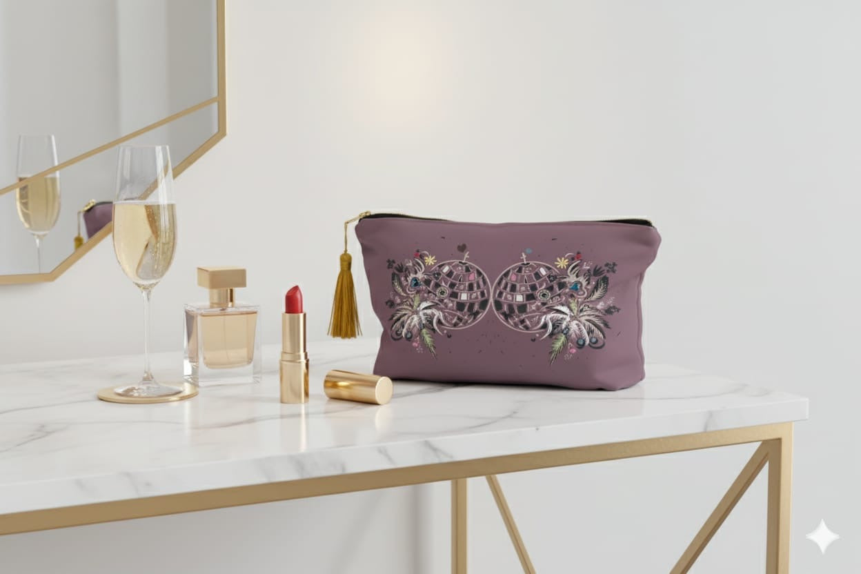 ‘ Double Drop Disco' Make-up bag