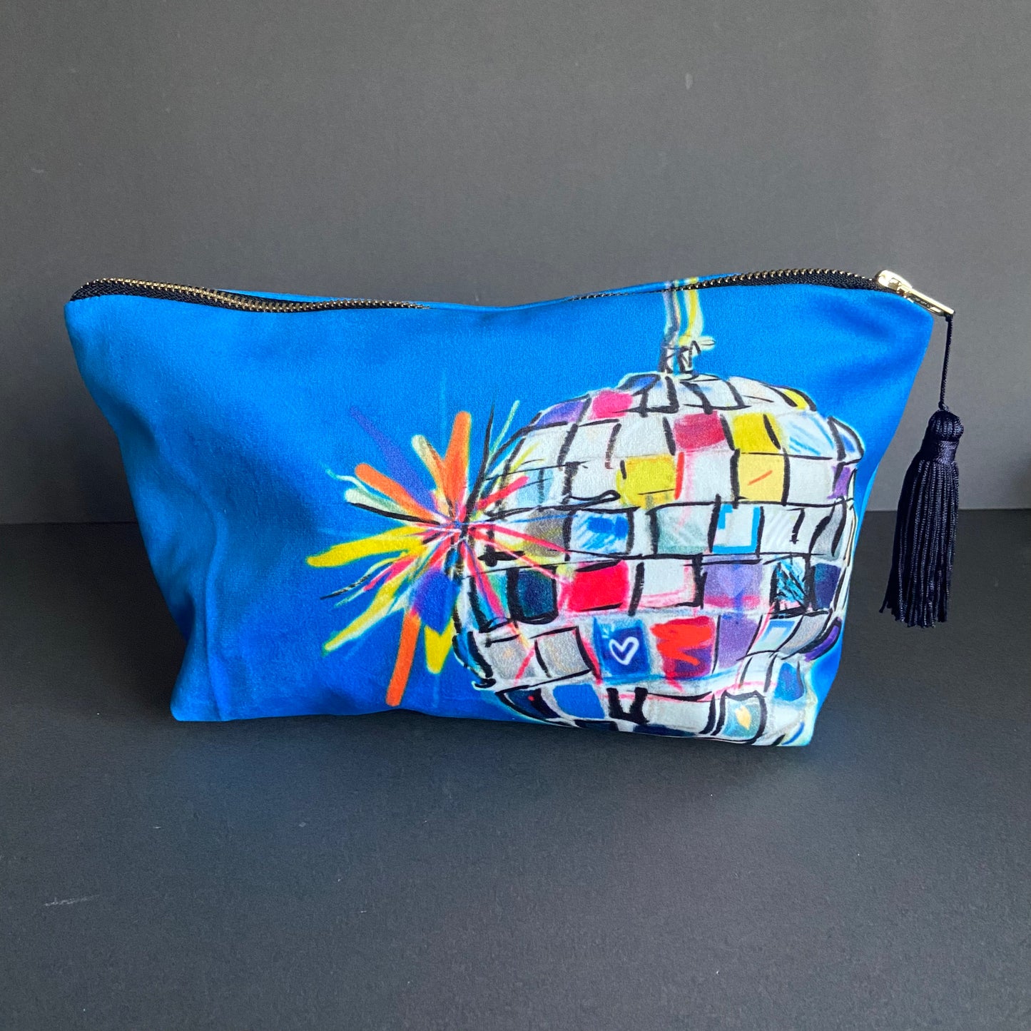 ‘Blue blue Electric blue’ Make-up Bag