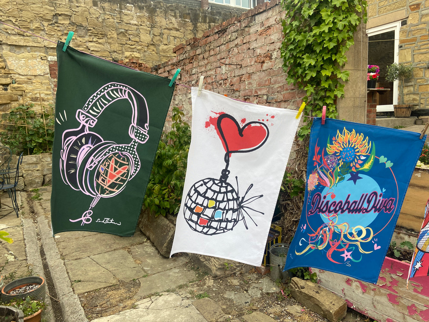 Discoballdiva Teatowel