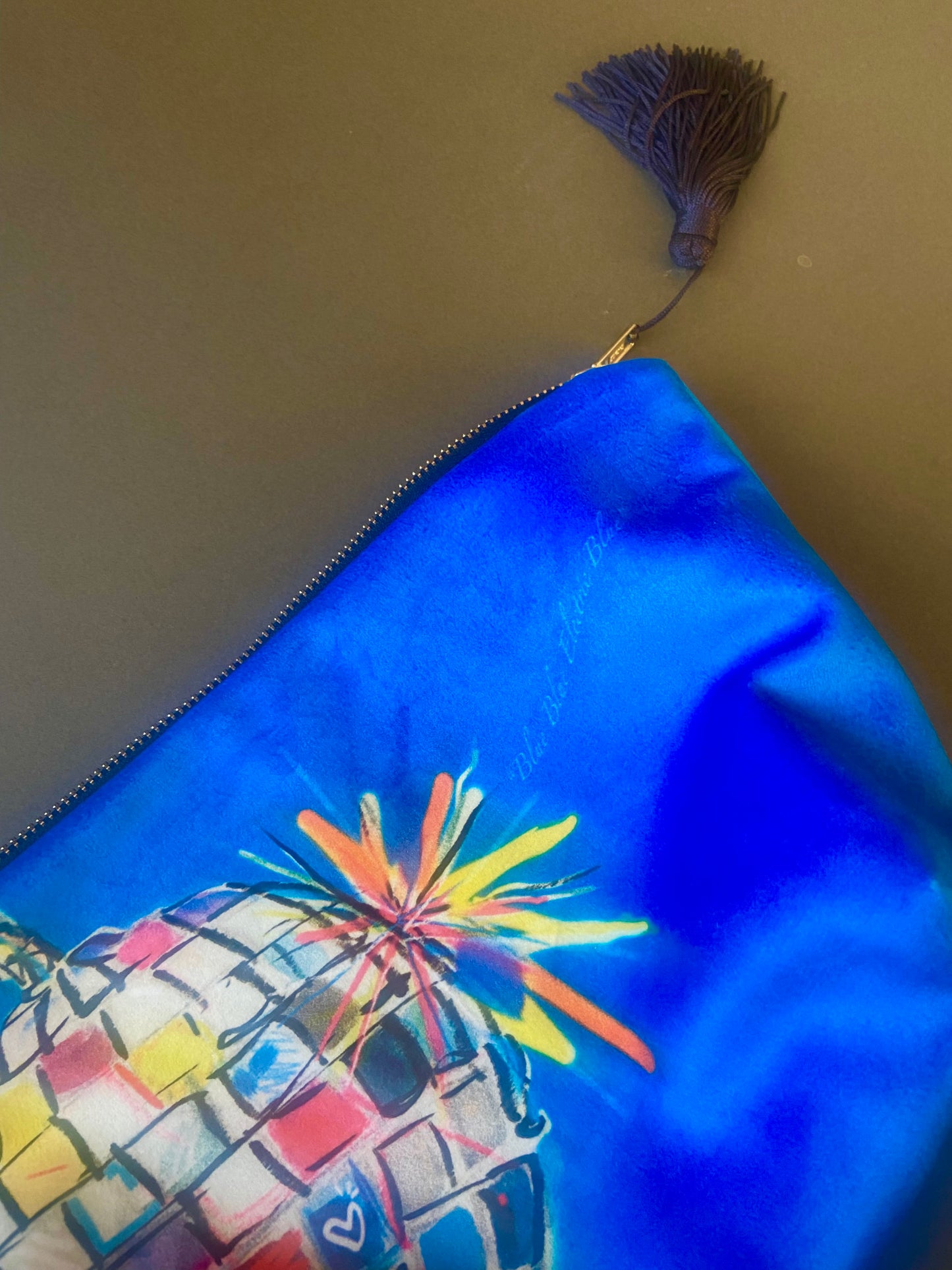 ‘Blue blue Electric blue’ Make-up Bag